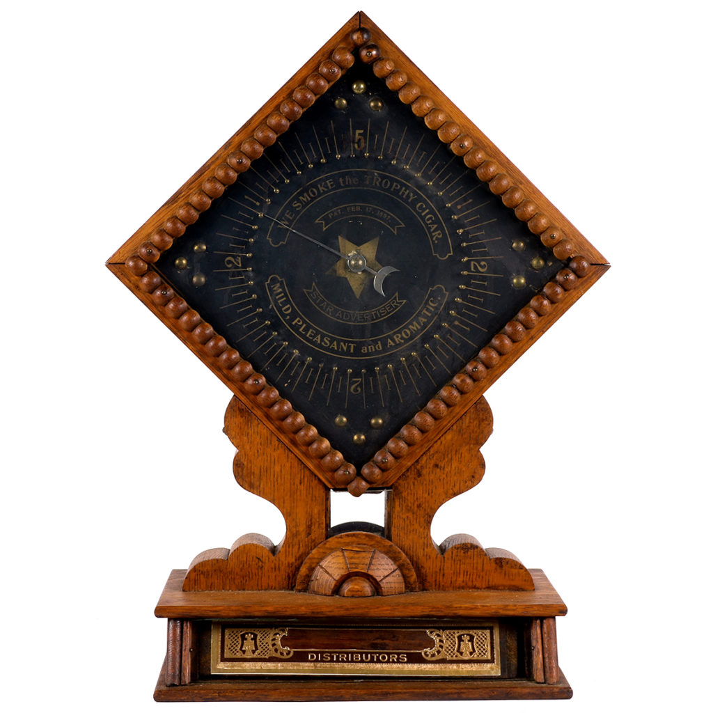 Lot 4). Black Cat Shoe Polish Clock Current Auctions WmMorford