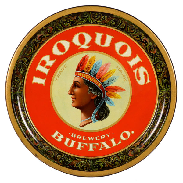 Lot 106). Iroquois Beer Tray