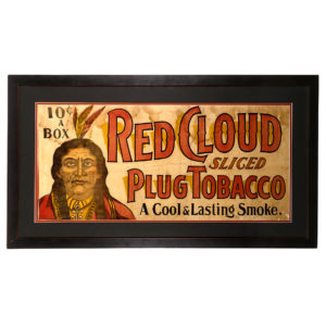 Lot 42). Red Cloud Tobacco Sign