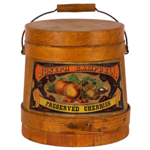 Lot 63). Campbell's Preserved Cherries Firkin