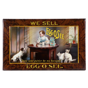 Lot 78). Egg-o-See Cereal Sign