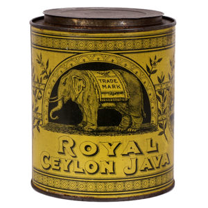 Lot 98). Royal Ceylon Coffee Can